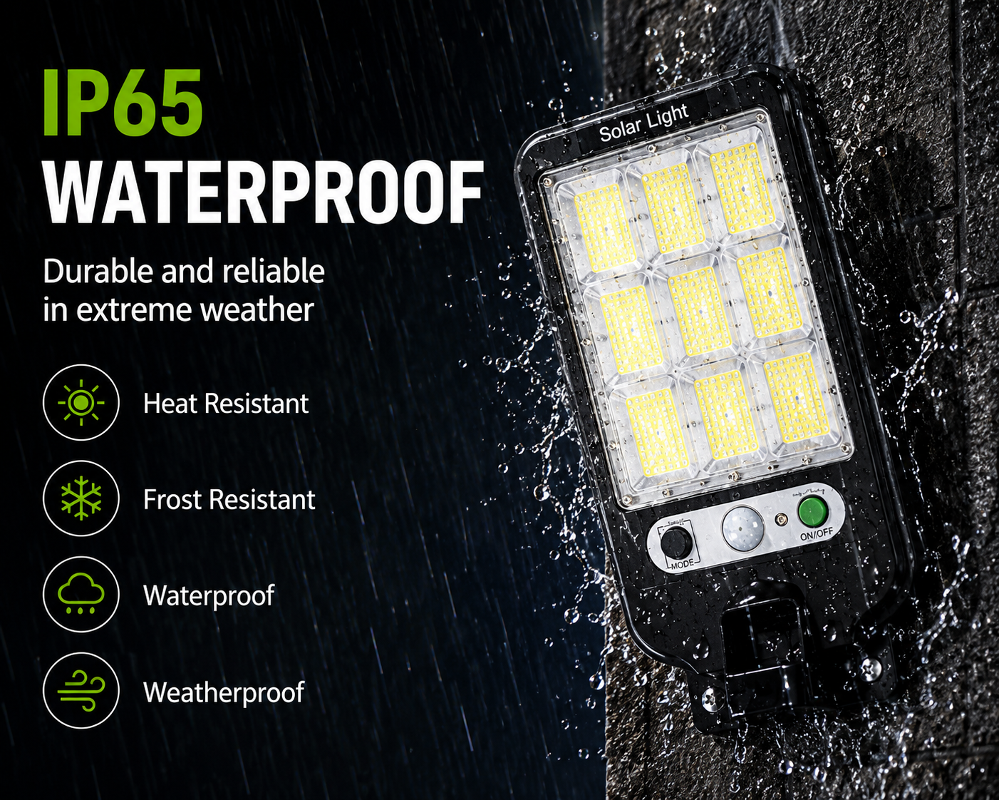 Solar Motion Sensor Street Light – 4 Pack Waterproof Outdoor Security Lights